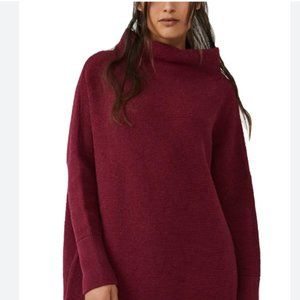 Free People Ottoman Tunic Wine Color